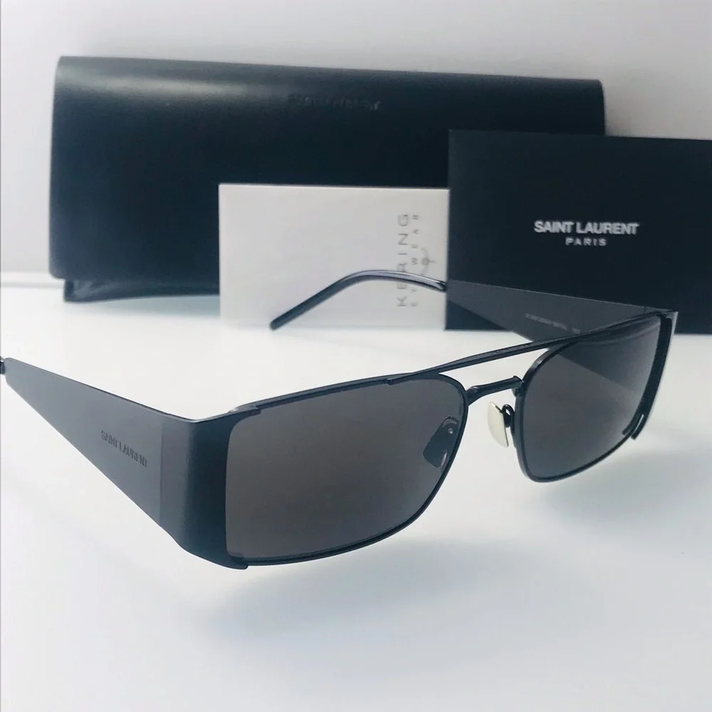 Authentic- New - Saint Laurent Sl366lenny  Black Sunglasses - Picture 9 of 16